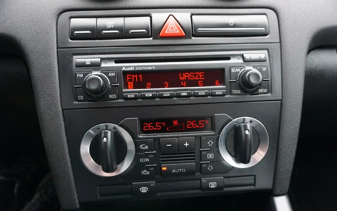 Audi A3 cena 16900 przebieg: 241000, rok produkcji 2006 z Brzesko małe 191